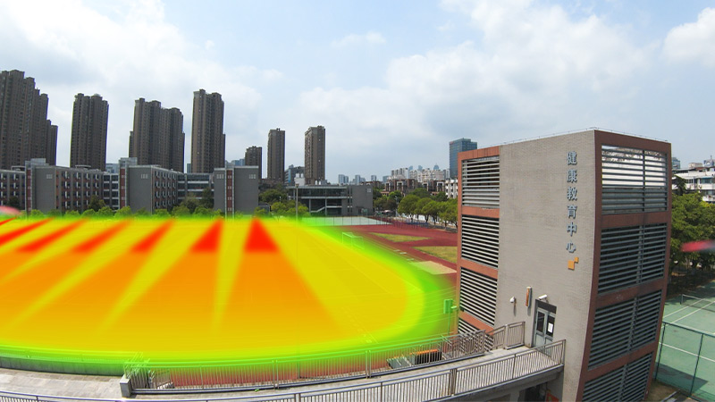 清聽聲學靜音操場系統，定向發聲不擾民