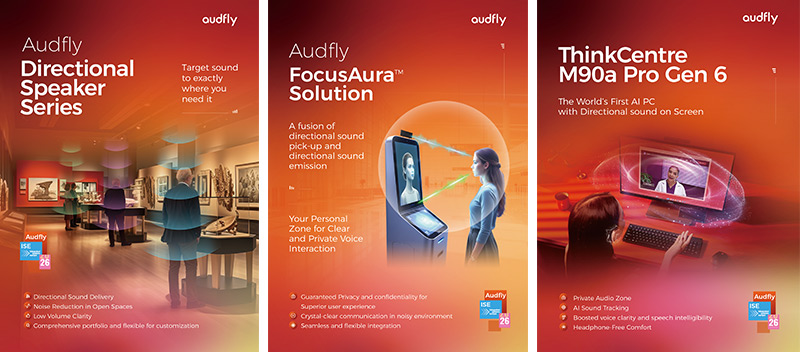 在ISE2026上,清聽聲學將展示多款定向聲技術產品