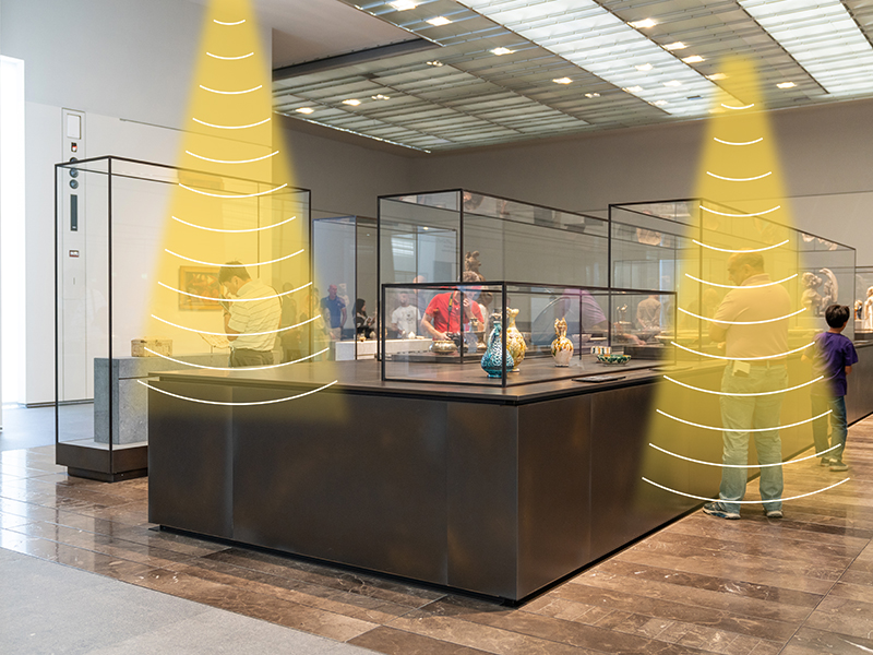 展廳定向音箱，聲音分區，互不干擾