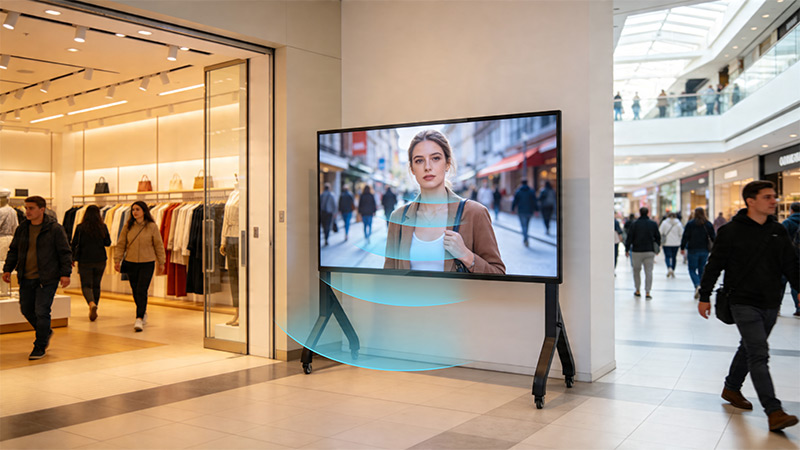 清聽聲學(xué)聚音屏Ultra專為商業(yè)顯示場景設(shè)計(jì)